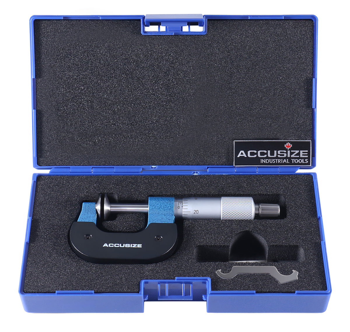 0-1'' X 0.0001'' Disc Type Micrometer in Fitted Box, 2502-1001