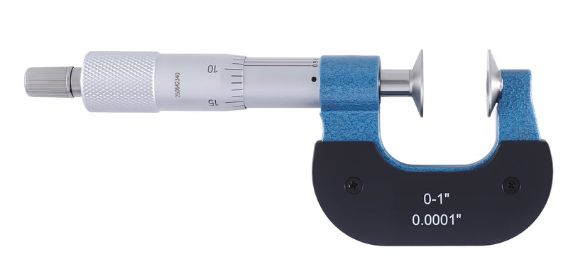 0-1'' X 0.0001'' Disc Type Micrometer in Fitted Box, 2502-1001