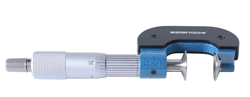 0-1'' X 0.0001'' Disc Type Micrometer in Fitted Box, 2502-1001