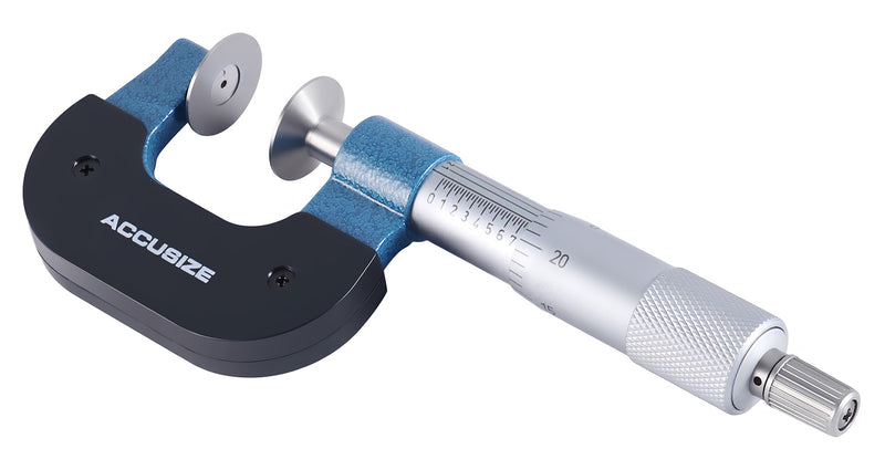0-1'' X 0.0001'' Disc Type Micrometer in Fitted Box, 2502-1001