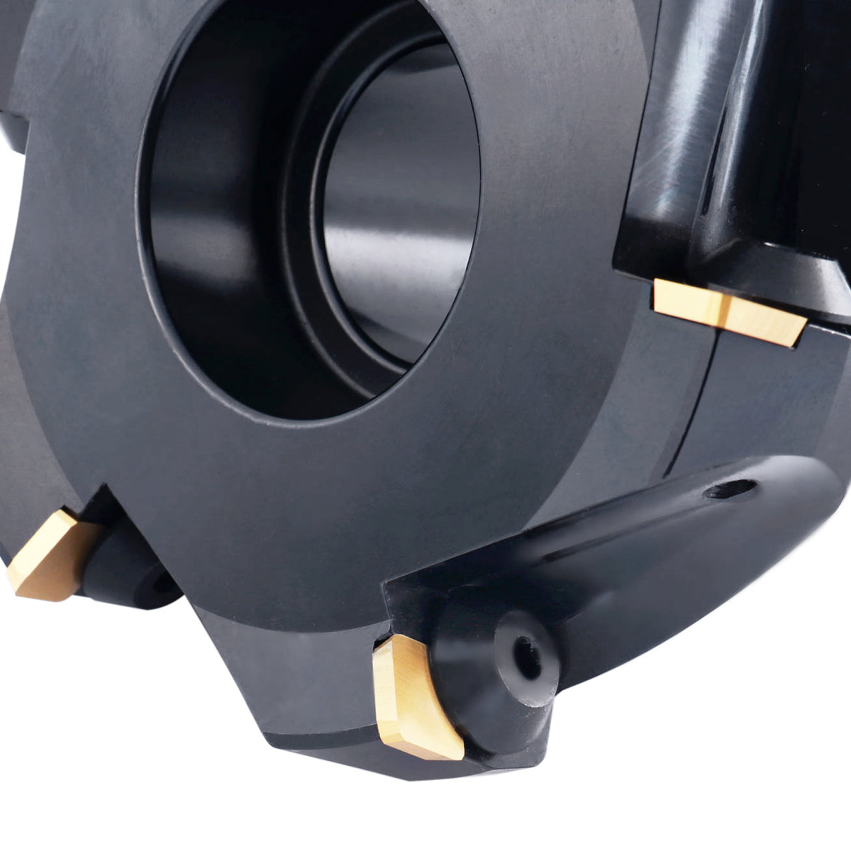 5'' Dia Indexable Face Milling Cutter 75 Degree, Positive Rake, 1-1/2'' Bore, with Inserts, 2509-0016