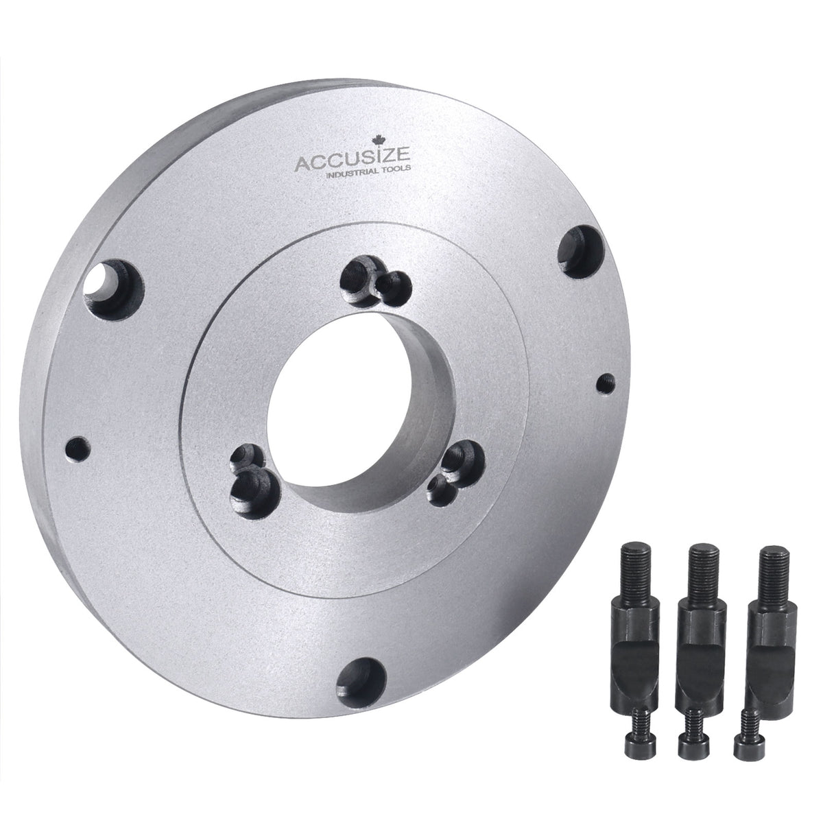 D1 Type Adaptor for Most 3 Jaw Lathe Chucks, Spindle Taper D1-4, Chuck Diameter: 8'', 2600-0512