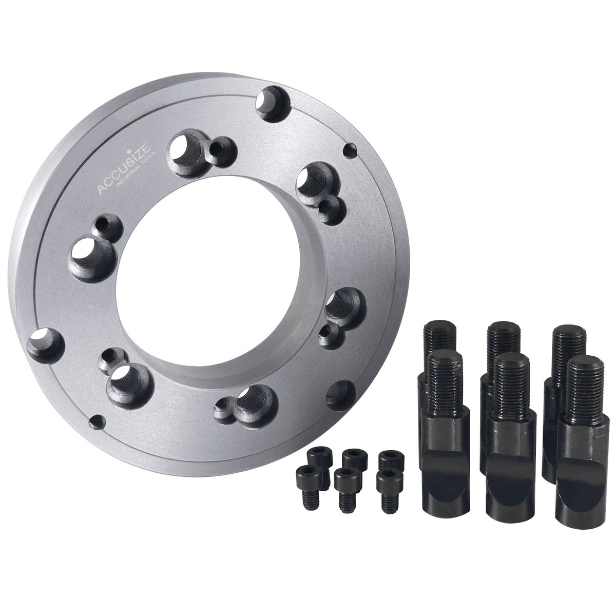 D1 Type Adaptor for Most 3 Jaw Lathe Chucks, Spindle Taper D1-6, Chuck Diameter: 8'', 2600-0513