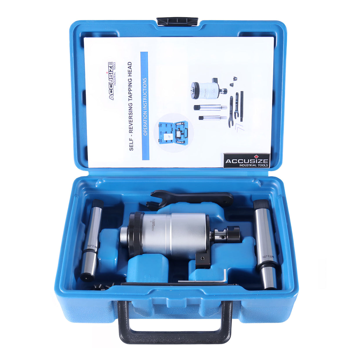 '- 0-1/4'' Self-Reversing Tapping Head with JT6 Jacobs Taper, Precision Depth Control, for Drill Press, 2600-4002