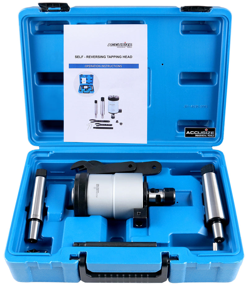 4-1/2'' / M5-M12 Self-Reversing Tapping Head, 1/8'' Npt, Jt6 Jacobs Taper, 2600-4012