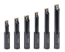 6 Pc 5/8'' Round Shank Indexable Boring Bar Set with Tcmt Carbide Inserts, 90 Degree, 2627-9106