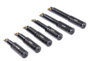 6 Pc 5/8'' Round Shank Indexable Boring Bar Set with Tcmt Carbide Inserts, 90 Degree, 2627-9106