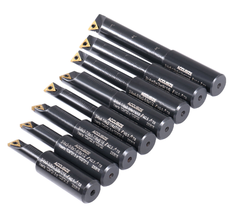 Round Shank 90 Degree Indexable Boring Bar Set Round Shank 90 Degree Indexable Boring Bar Set