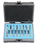 8 pcs H.S.S. Tool Bit Set, Pre-Ground for Turning & Facing Work, 1/4", 5/16", 3/8" & 1/2"