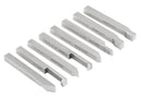 8 pcs H.S.S. Tool Bit Set, Pre-Ground for Turning & Facing Work, 1/4", 5/16", 3/8" & 1/2"