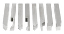 8 pcs H.S.S. Tool Bit Set, Pre-Ground for Turning & Facing Work, 1/4", 5/16", 3/8" & 1/2"