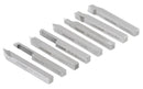 8 pcs H.S.S. Tool Bit Set, Pre-Ground for Turning & Facing Work, 1/4", 5/16", 3/8" & 1/2"