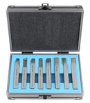 8 pcs H.S.S. Tool Bit Set, Pre-Ground for Turning & Facing Work, 1/4", 5/16", 3/8" & 1/2"