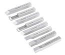8 pcs H.S.S. Tool Bit Set, Pre-Ground for Turning & Facing Work, 1/4", 5/16", 3/8" & 1/2"