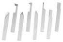 8 pcs H.S.S. Tool Bit Set, Pre-Ground for Turning & Facing Work, 1/4", 5/16", 3/8" & 1/2"