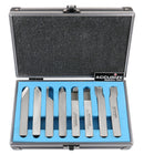8 pcs H.S.S. Tool Bit Set, Pre-Ground for Turning & Facing Work, 1/4", 5/16", 3/8" & 1/2"