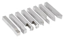 8 pcs H.S.S. Tool Bit Set, Pre-Ground for Turning & Facing Work, 1/4", 5/16", 3/8" & 1/2"