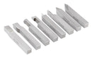 8 pcs H.S.S. Tool Bit Set, Pre-Ground for Turning & Facing Work, 1/4", 5/16", 3/8" & 1/2"