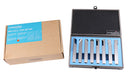 8 pcs H.S.S. Tool Bit Set, Pre-Ground for Turning & Facing Work, 1/4", 5/16", 3/8" & 1/2"