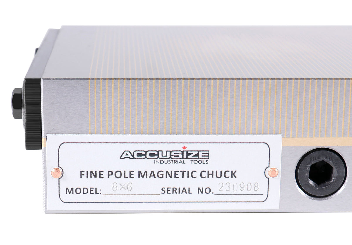 6'' by 6'' Within 0.0002'' Fine Pole Magnetic Chuck, 2720-1000