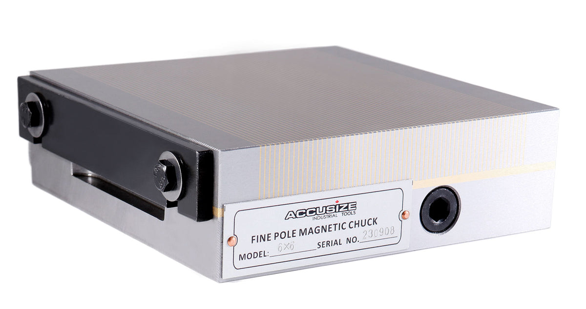 6'' by 6'' Within 0.0002'' Fine Pole Magnetic Chuck, 2720-1000