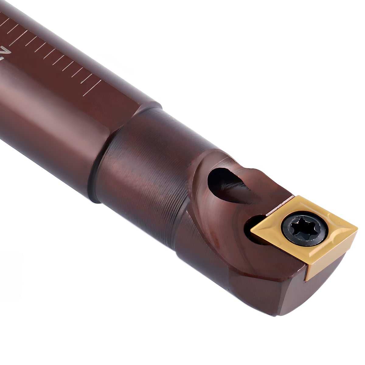 5/8'' by 6'' Overall Length, Rh Sclcr Coolant Through Indexable Boring Bar with Ccmt 32.5 Carbide Inserts, 2800-0037