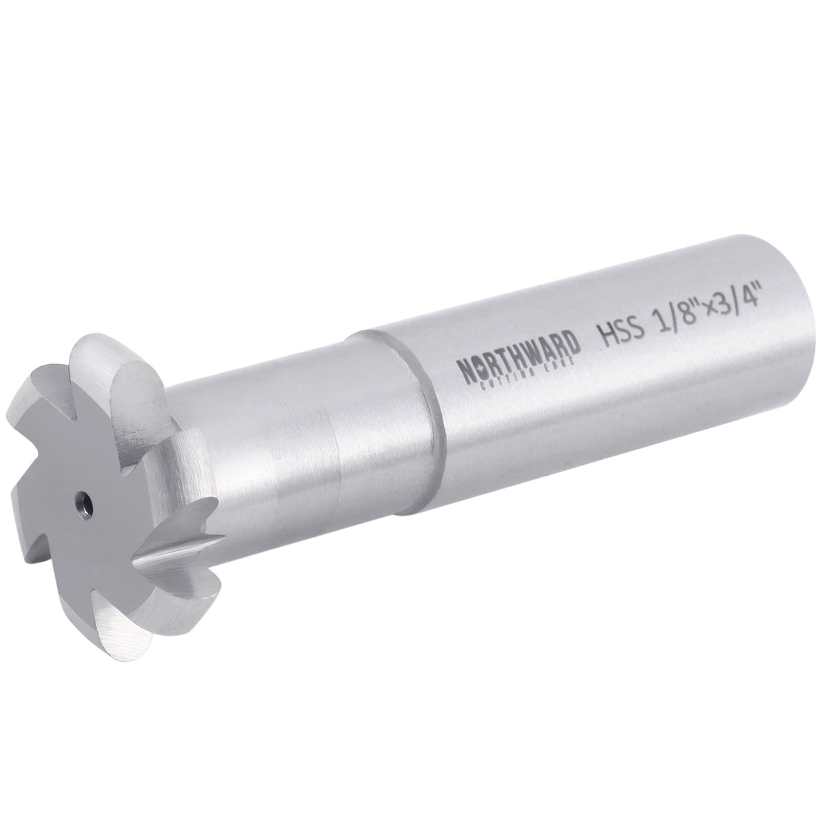 Northward HSS Convex Radius Cutter, R1/8", D1-1/4, 3/4" Shk, 6-Flute