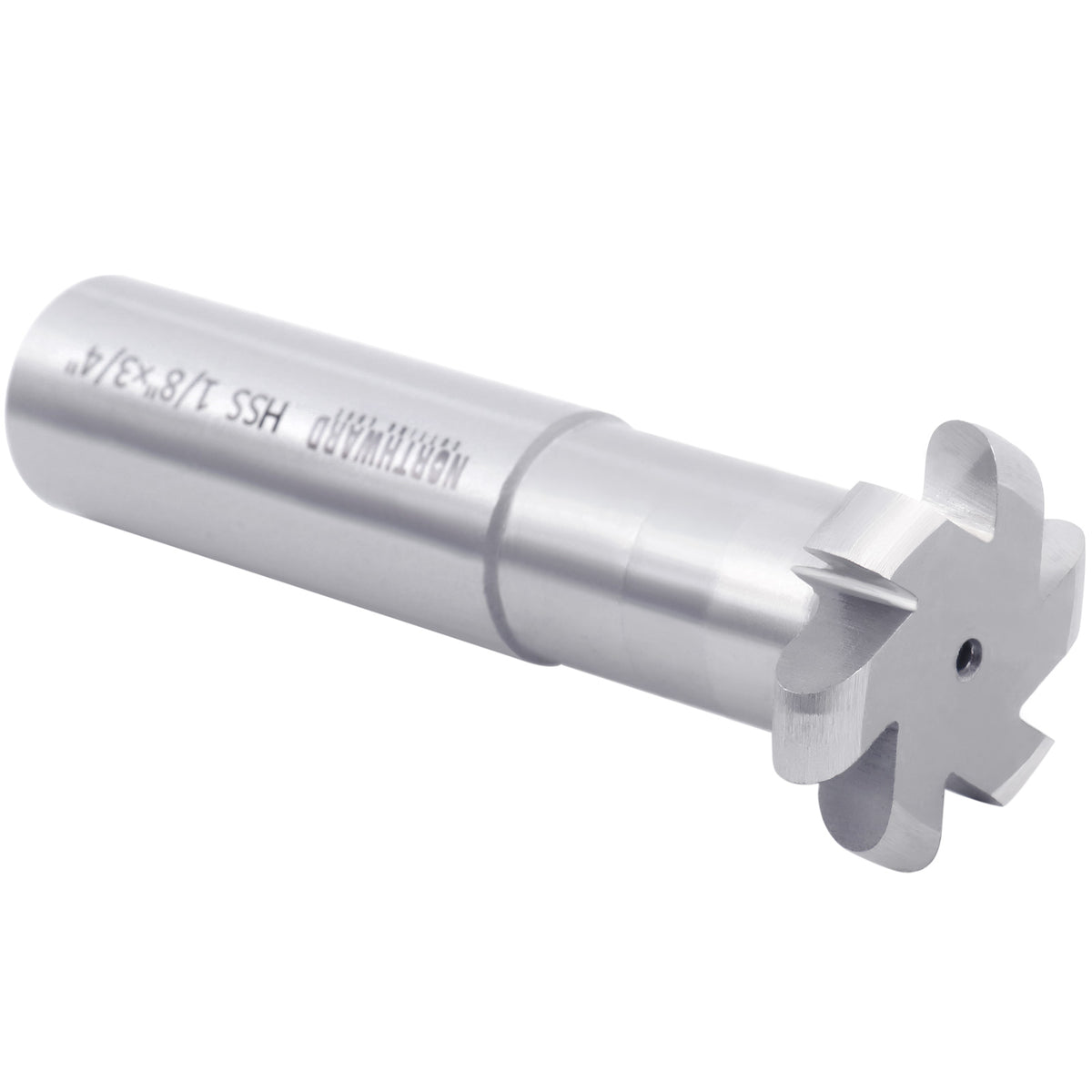 Northward HSS Convex Radius Cutter, R1/8", D1-1/4, 3/4" Shk, 6-Flute