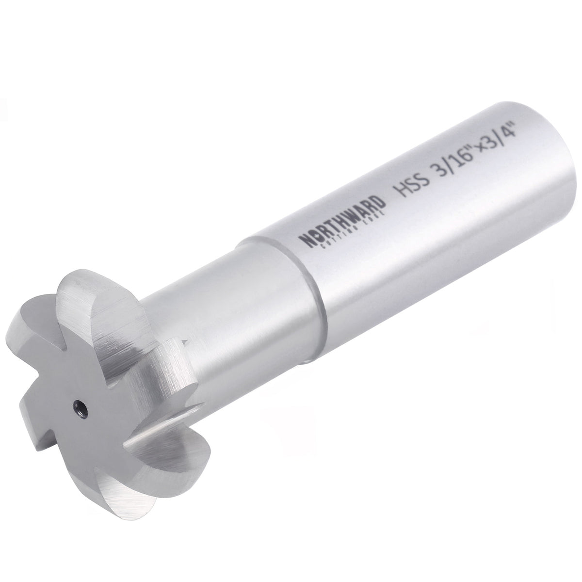 Northward HSS Convex Radius Cutter, R3/16, D1-3/8, 3/4" Shk, 6-Flute