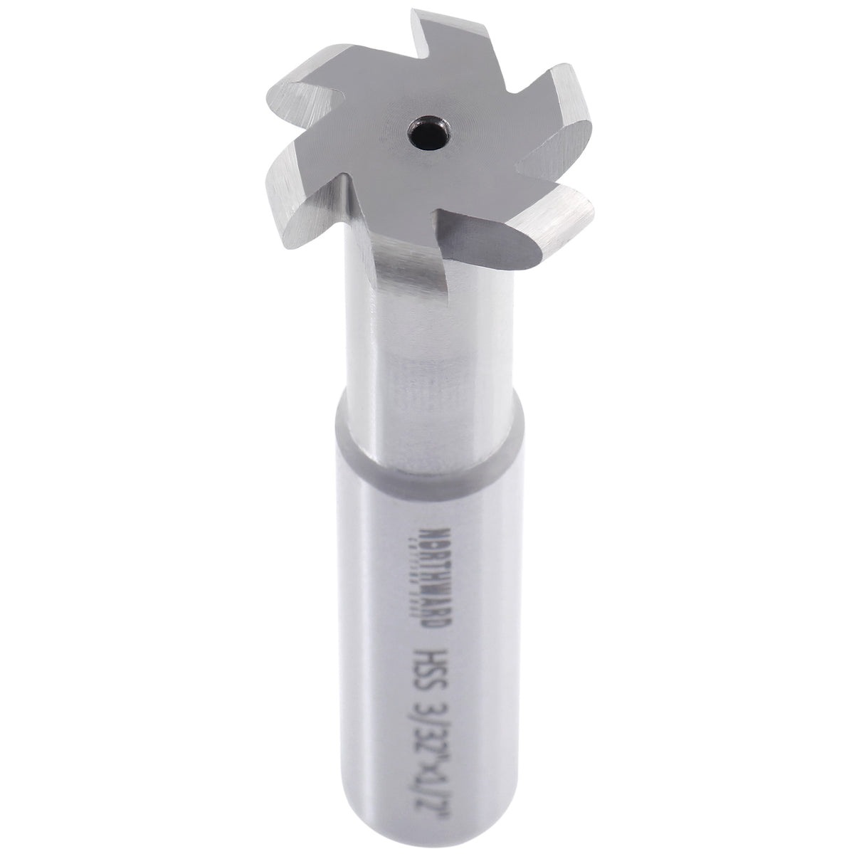 Northward HSS Convex Radius Cutter, R3/32, D7/8", 1/2" Shk, 6-Flute