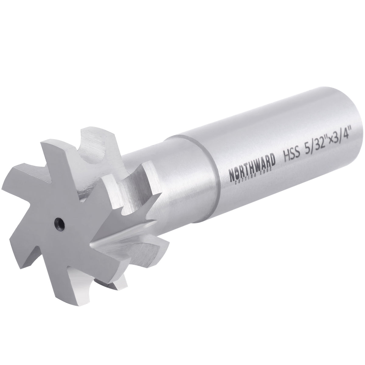 Northward HSS Concave Radius Cutter, R5/32, D1, 3/4" Shk, 6-Flute