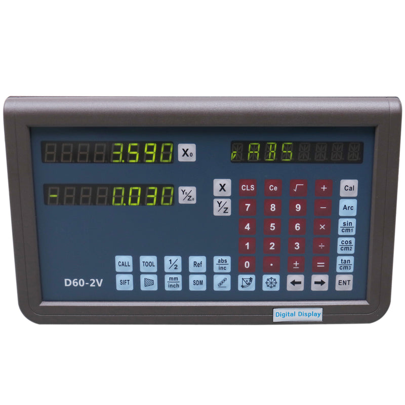 2-Axis DRO Packages for Lathe Machines, Glass Scales (X, Y)