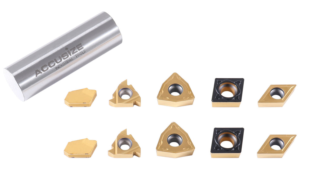 Copy Tuning Inserts 2 Pc of Each Style of Carbide Inserts for 9-Pc Indexable Carbide Turni