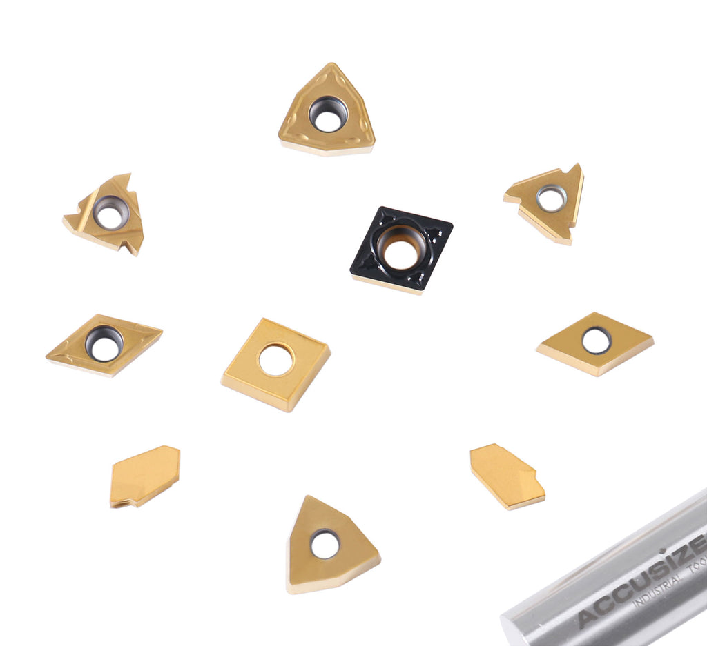Paid Insert 2 Pc of Each Style of Carbide Inserts for 9-Pc Indexable Carbide Turni