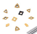 2 Pc of Each Kind of Carbide Inserts for 2988-0001, CVD Coated and Tin Coated, Total 10 Pieces, 2988-0001Inserts