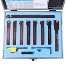 1/2" 9 Pieces/Set, Indexable Carbide Turning Tools and Boring Bar, 2988-0012