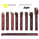 1/2" 9 Pieces/Set, Indexable Carbide Turning Tools and Boring Bar, 2988-0012