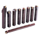 1/2" 9 Pieces/Set, Indexable Carbide Turning Tools and Boring Bar, 2988-0012