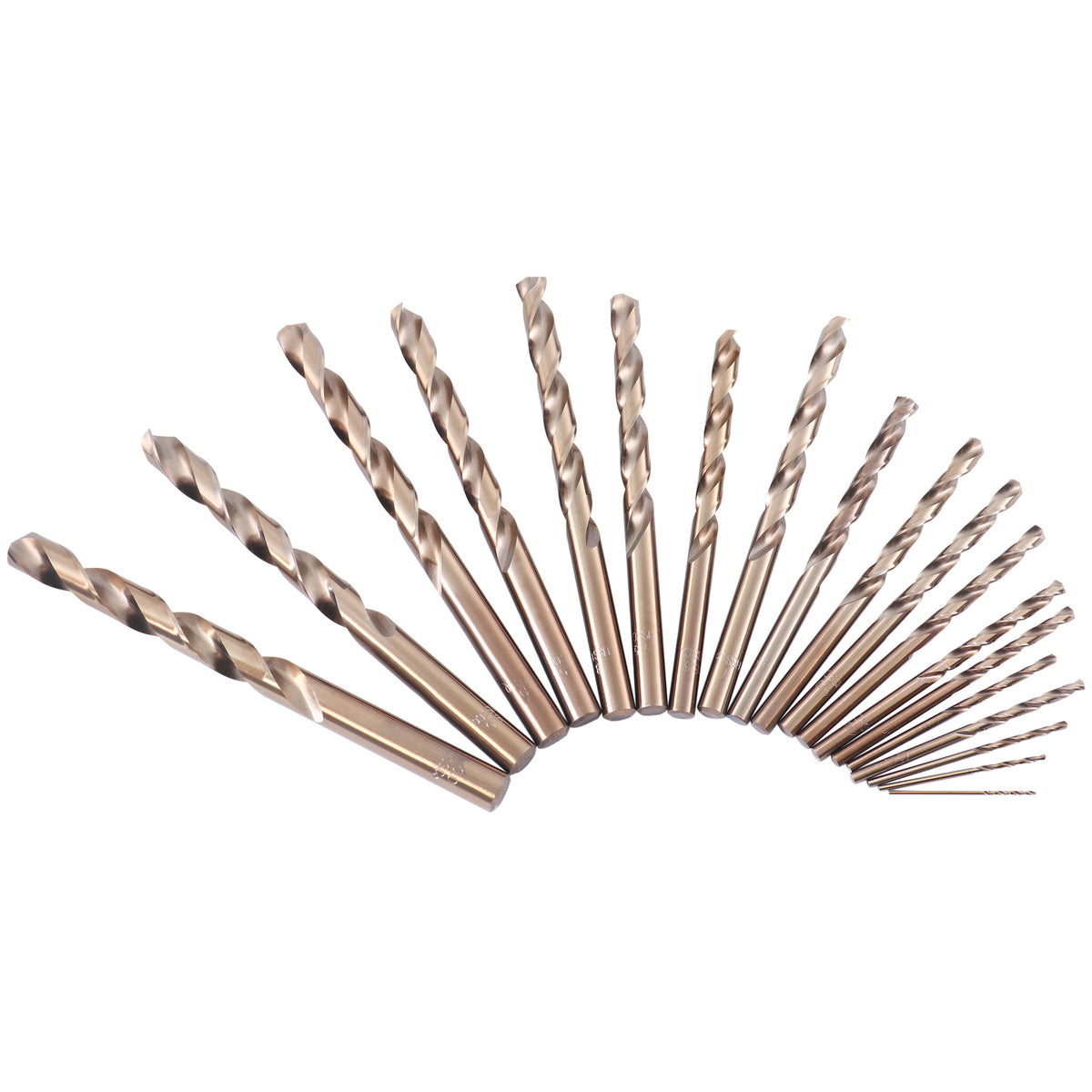 Accusize M35 Cobalt Metric Drill Set 1-10 mm by 0.5 mm, 19 Pc