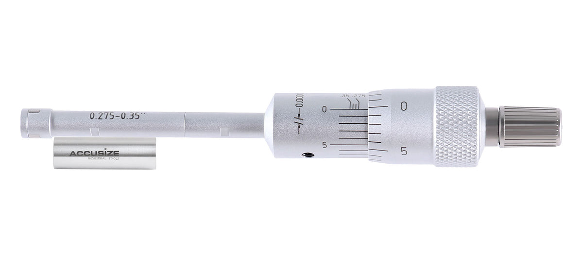 Three -Point Internal Micrometers, Ratchet Stop