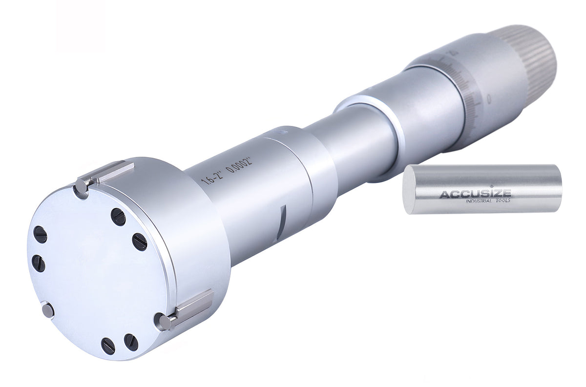 Three -Point Internal Micrometers, Ratchet Stop