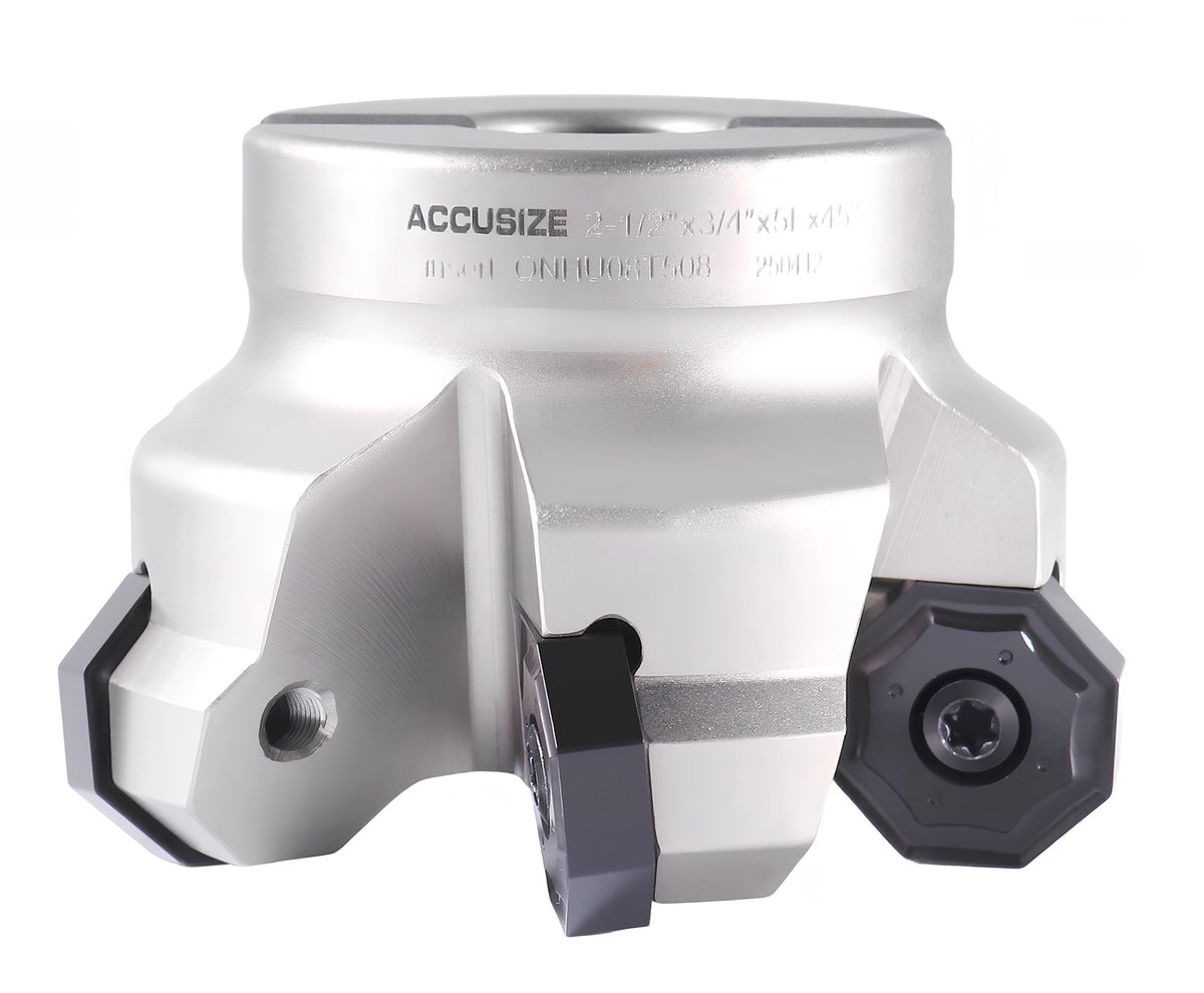 Fraise de face indexable à 45 degrés pour plaquette octogonale double face 16 arête de coupe, ongx0800608 Inserts