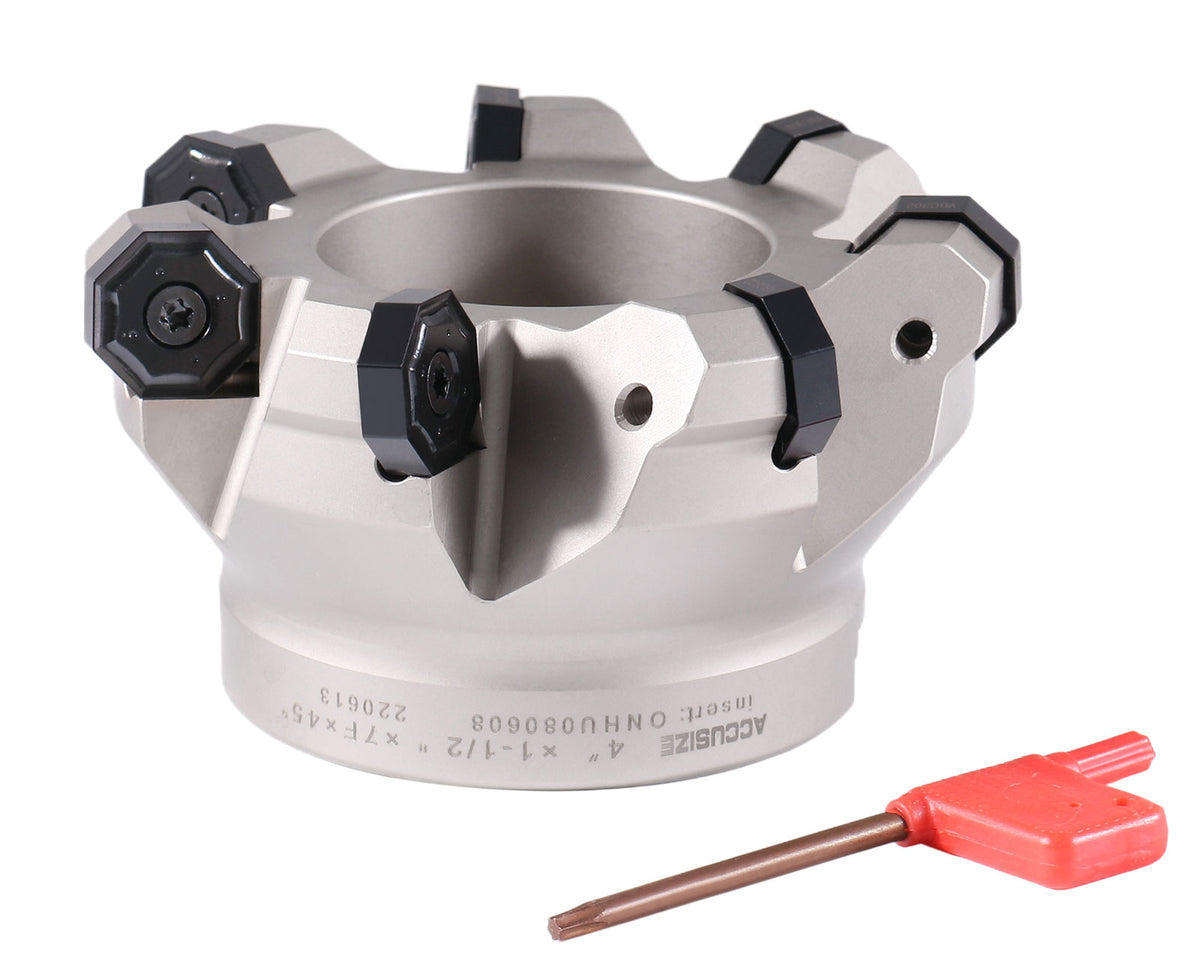 Fraise de face indexable à 45 degrés pour plaquette octogonale double face 16 arête de coupe, ongx0800608 Inserts