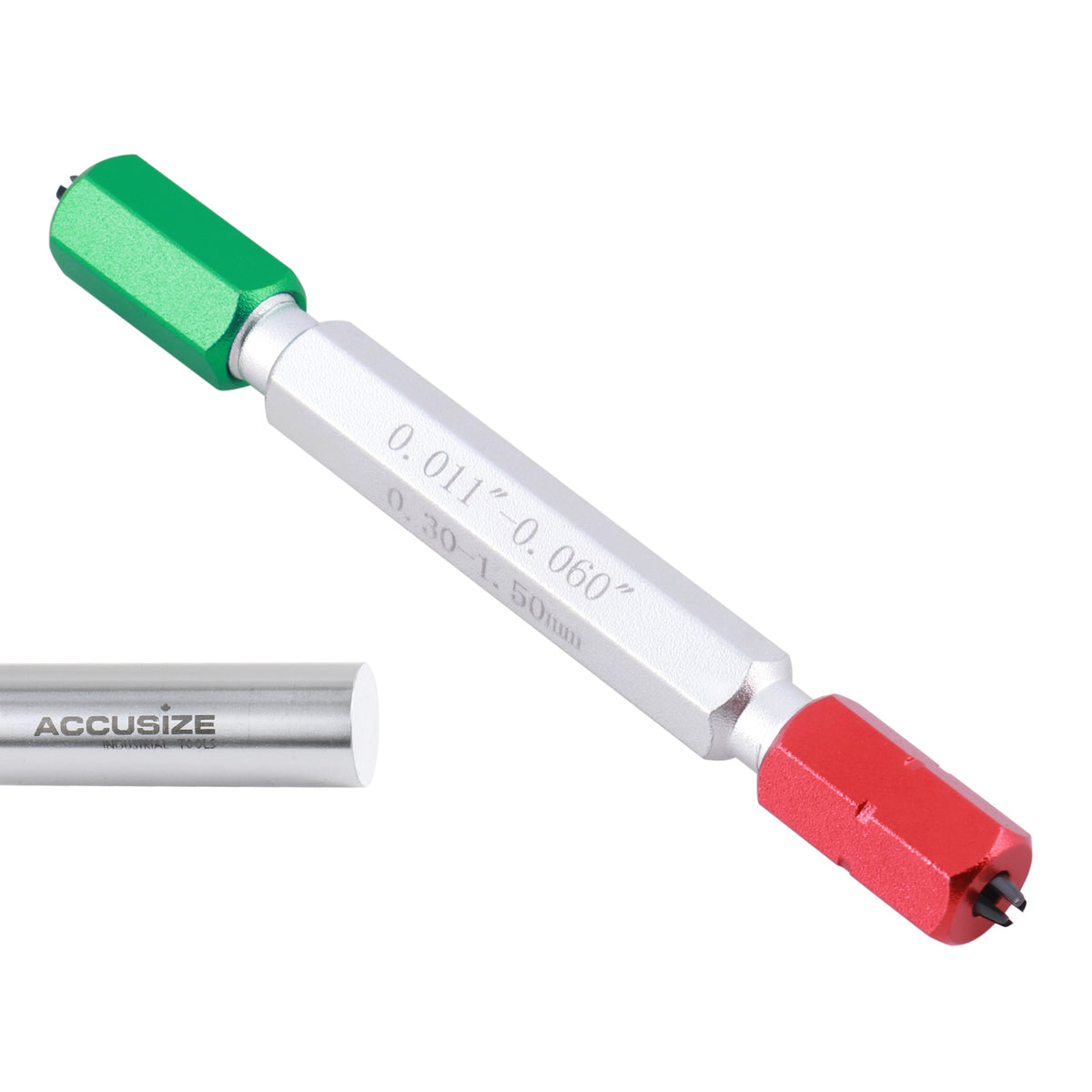 0.011'' - 0.060'' Go/No Go Double End Gage Handle, 3350-0100…