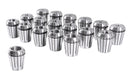 3 mm to 20 mm by 1 mm Er-32 Collet Set, 18 Pcs/Set in Fitted Strong Aluminium Box, 3350-0585