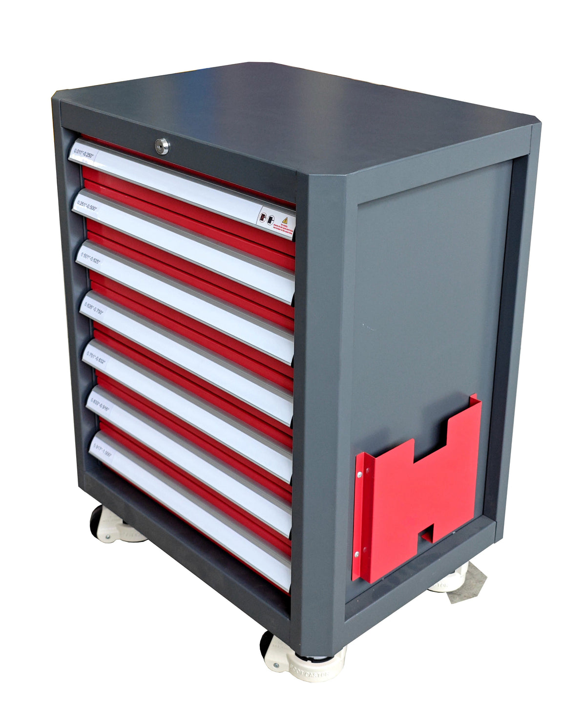 Seven-drawer upright pin gage cabinet. Representative preview image.
