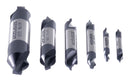6pc M35 (H.S.S. +5% Cobalt) TiALN Coated Center Drill Set