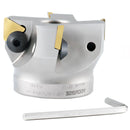 2-1/2 Inch Indexable Face Shell Milling Cutter, 90 Degree Positive Rake, TPG32 Inserts, Nickel Plated Body, 3508-0016