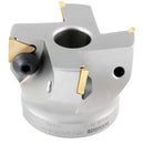 2-1/2 Inch Indexable Face Shell Milling Cutter, 90 Degree Positive Rake, TPG32 Inserts, Nickel Plated Body, 3508-0016