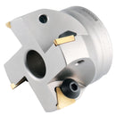 2-1/2 Inch Indexable Face Shell Milling Cutter, 90 Degree Positive Rake, TPG32 Inserts, Nickel Plated Body, 3508-0016